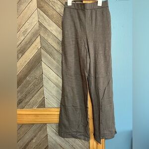 NWOT SHEIN Women's Gray Wide Leg Pants. 100% Cotton. Travel. Flowy. Soft.